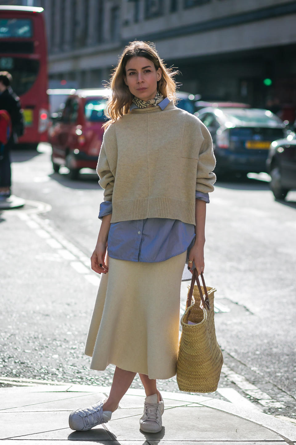 Irina Lakicevic looks lovely in layers, light tones.