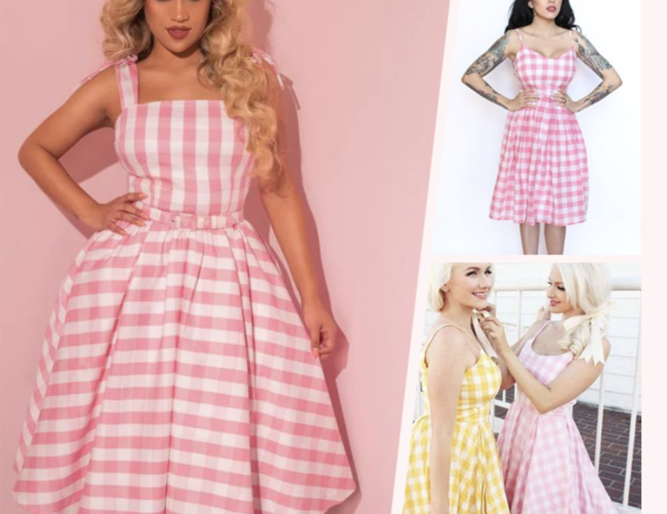 Barbie Pink Gingham Dress 