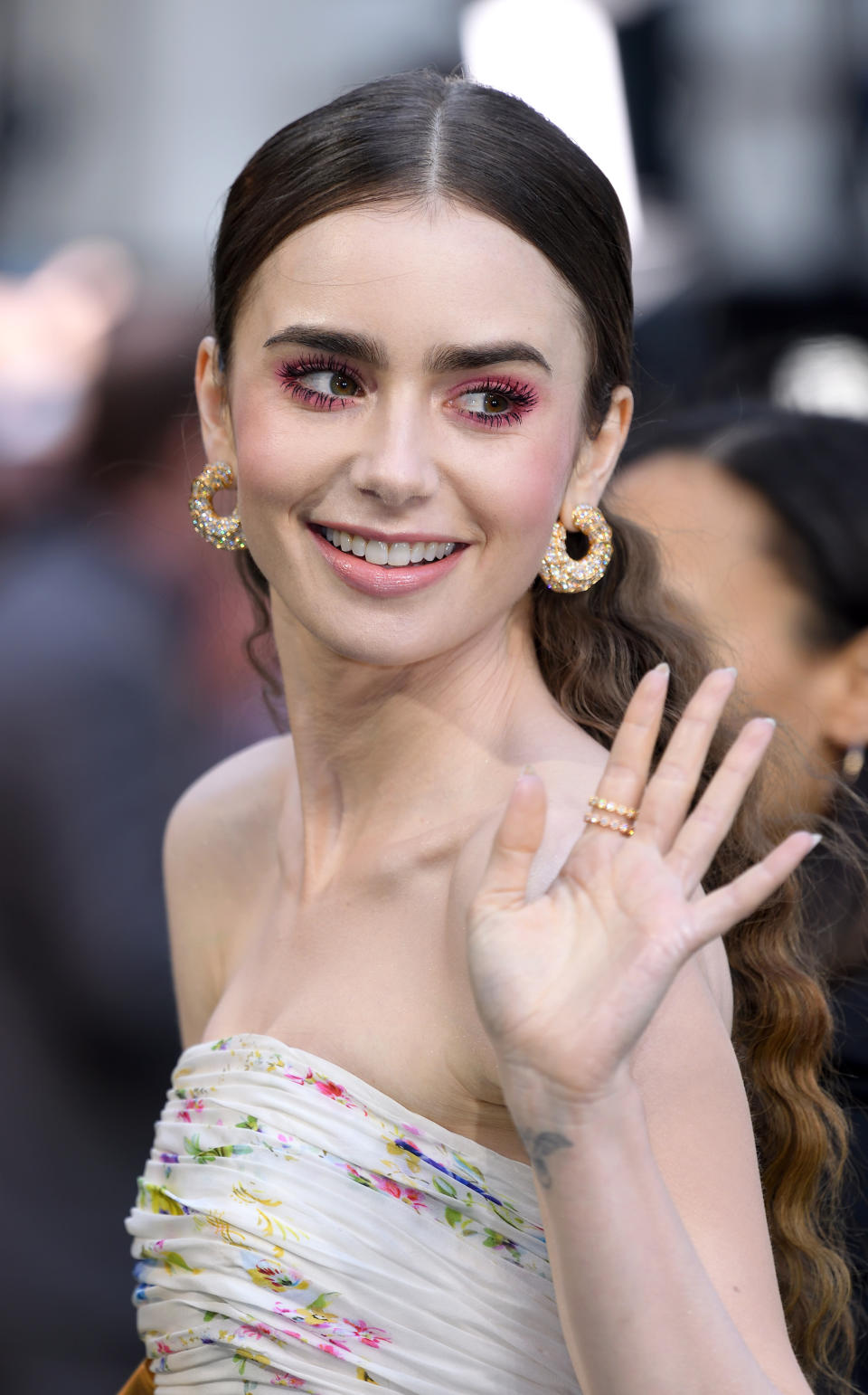 Collins attends the "Tolkien" premiere at The Curzon Mayfair on April 29 in London.