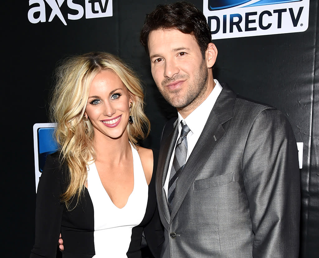 Candice and Tony Romo have a date night … sans kids. (Photo: Ethan Miller/Getty Images for DirecTV)