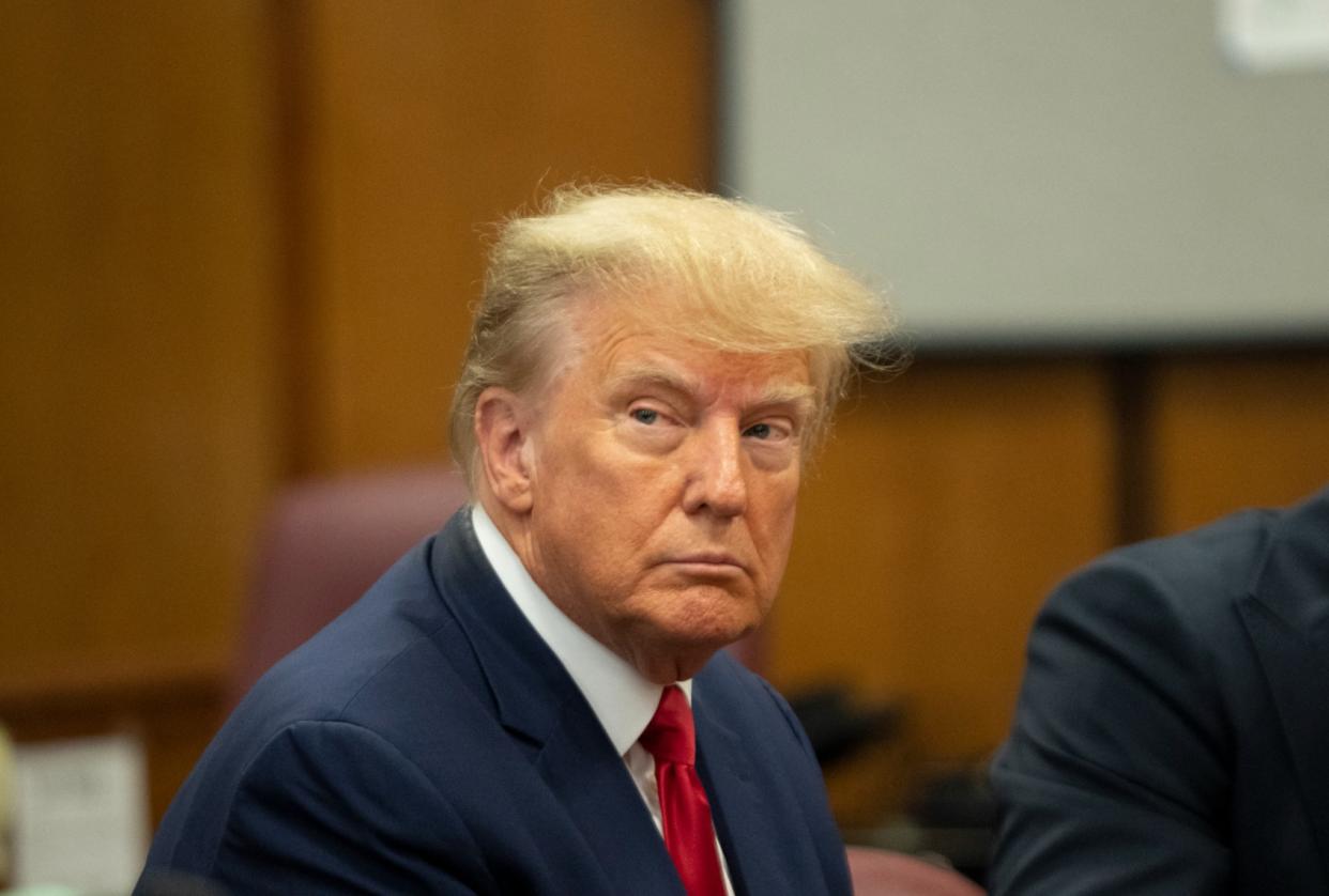 Donald Trump arraignment STEVEN HIRSCH/POOL/AFP via Getty Images