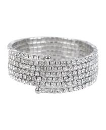 Forever 21 rhinestone coil bracelet, $10.80.