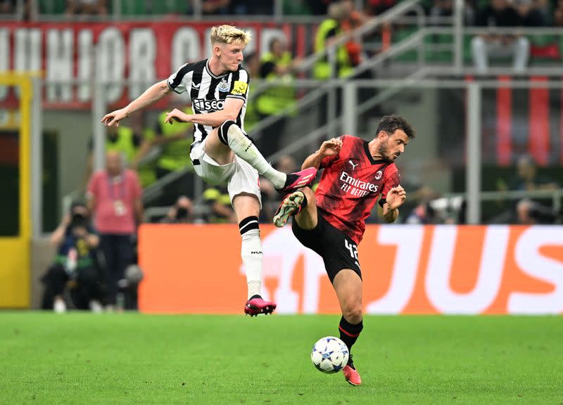 Champions League - Group F - AC Milan v Newcastle United