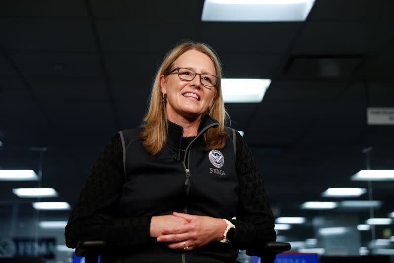 FEMA Administrator Deanne Criswell participates in Reuters interview in Washington