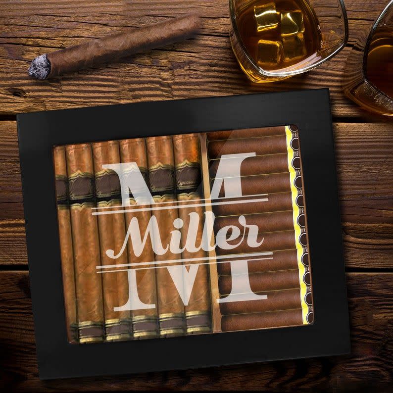 Personalized Cigar Humidor