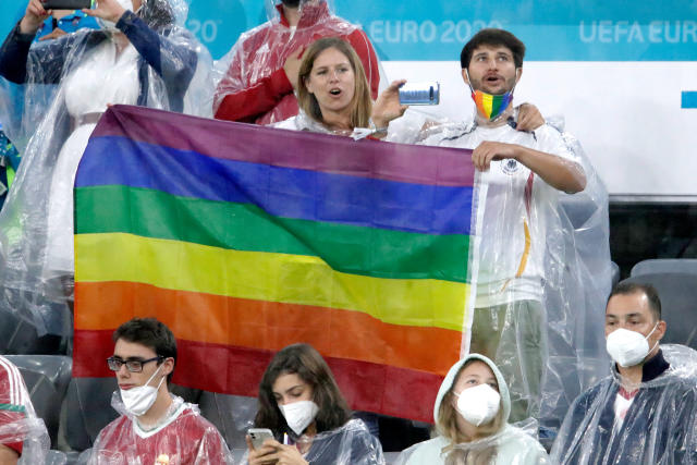 Rainbow Flags Blossom Outside Munich Soccer Arena After Sport Rejects LGBT  Protest Of Hungarian Law