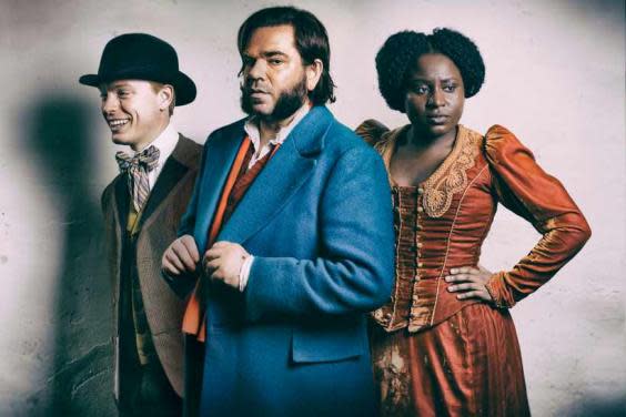 The toast of Victorian London: Matt Berry, centre, in ‘Year of the Rabbit’ (Channel 4)