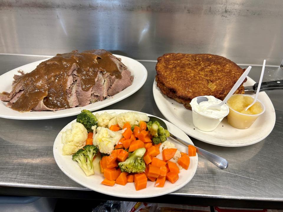 Prime brisket of beef pot roast at Harold's New York Deli, Edison.