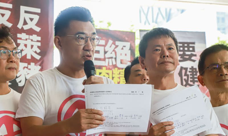 ▲國民黨主席江啟臣對於22日杯葛行政院長蘇貞昌上台報告一事，表示若蘇不道歉，杯葛他報告「剛好而已」。（圖／記者葉政勳攝,2020.9.23）