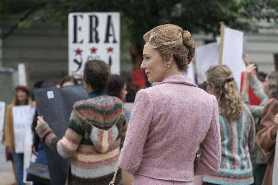 Cate Blanchett as Phyllis Schlafly, who led opposition to the Equal Rights Amendment in the early Seventies (BBC/FX/Sabrina Lantos)