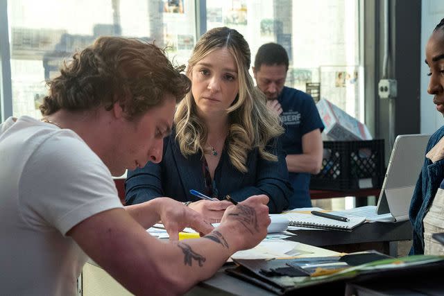 <p>Chuck Hodes/FX</p> Abby Elliott on "The Bear"