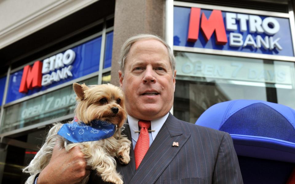 Metro Bank US founder Vernon Hill in 2010 - PA