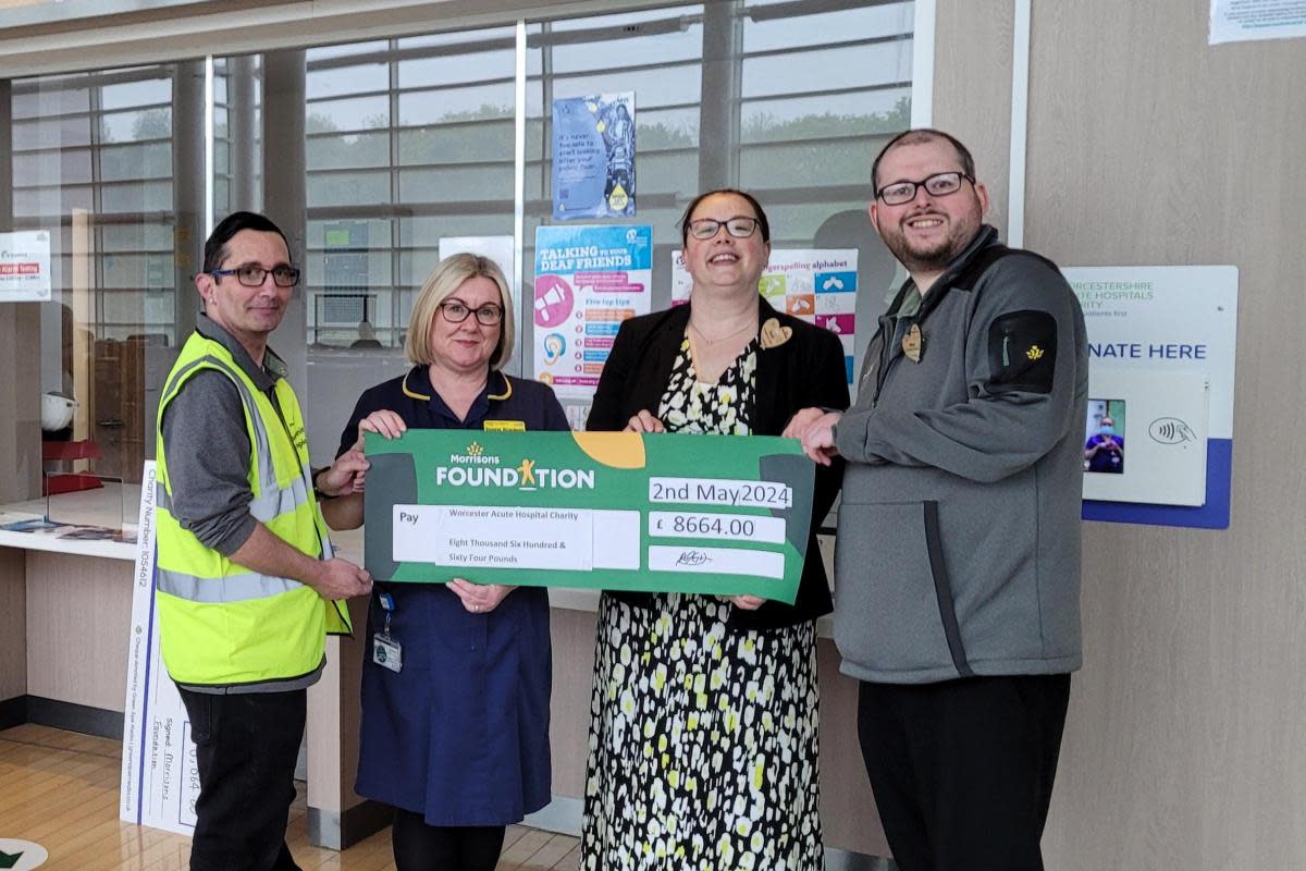 Worcestershire Acute Hospitals Charity have received donation of £8,864 from the Morrisons Foundation <i>(Image: Morrisons)</i>