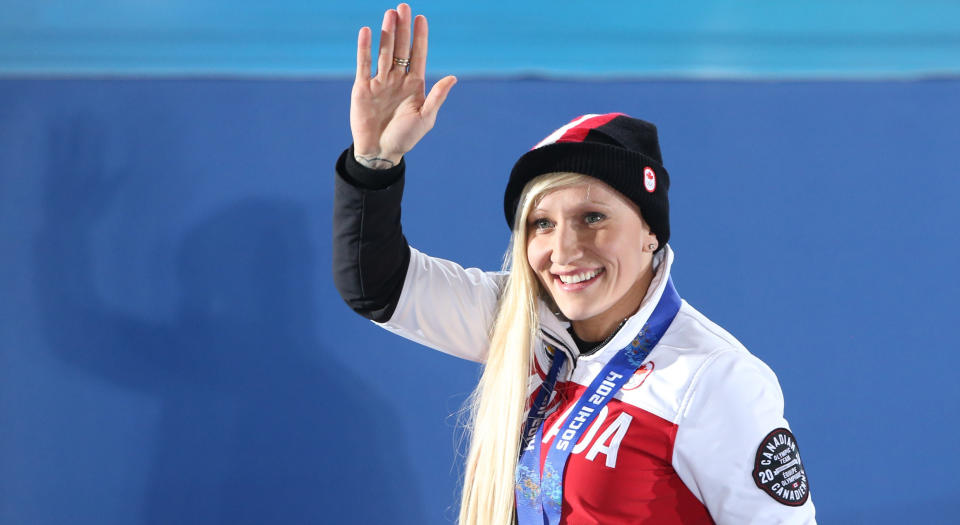 Kaillie Humphries has been released from Bobsleigh Canada Skeleton. (LOIC VENANCE/AFP/Getty Images)