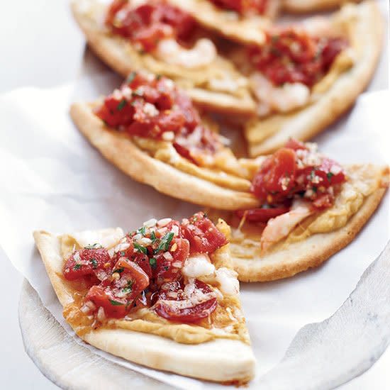 Shrimp and Chorizo Flatbreads