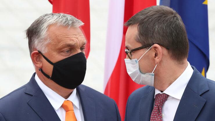 Polen und Ungarn setzen in der aktuellen EU-Haushaltsdebatte auf Konfrontation. Foto: dpa