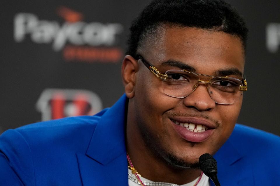 Orlando Brown Jr. will be featured on the "New Heights" live podcast at Nippert Stadium.