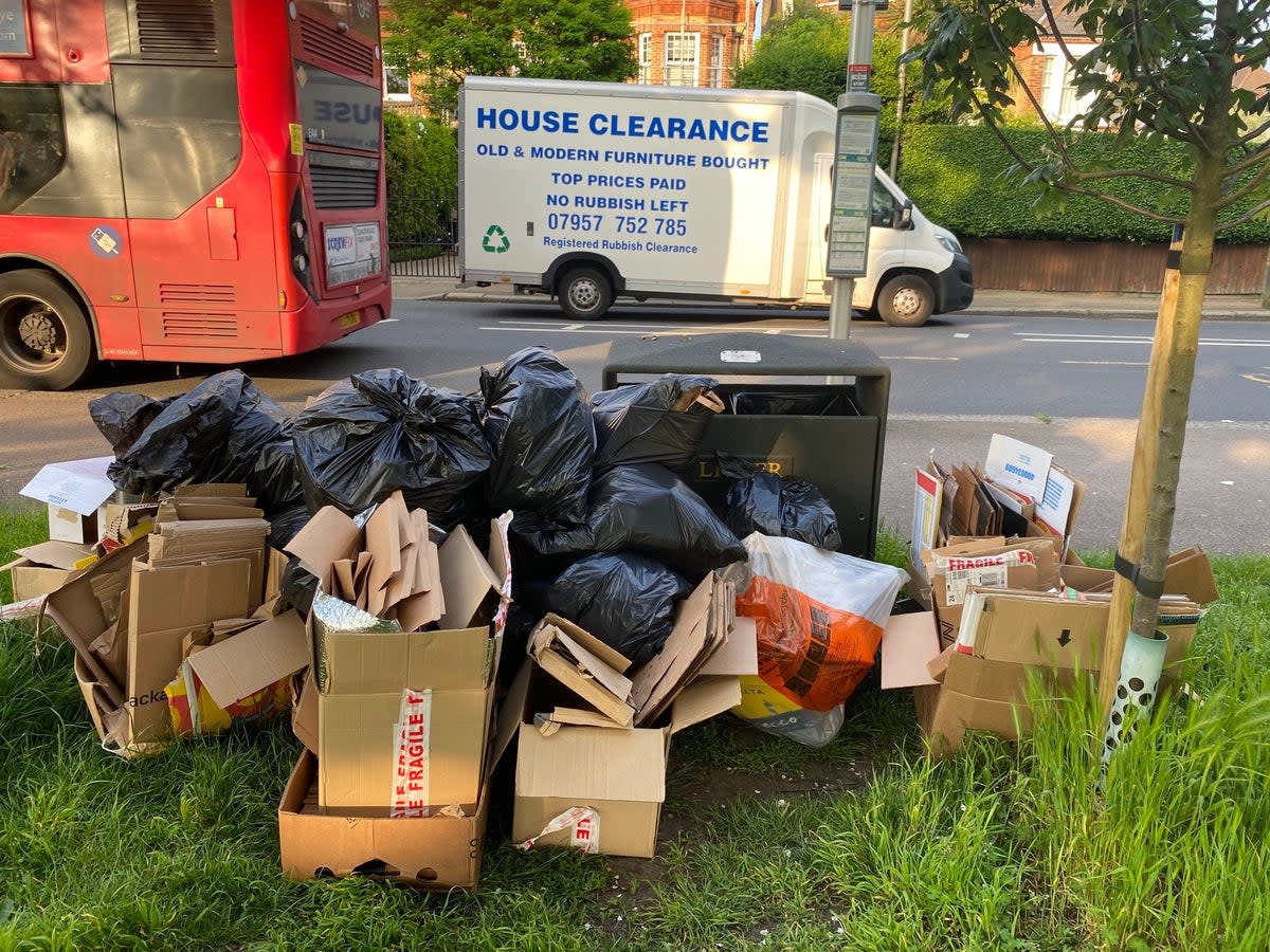 Balham councillor Jo Rigby said she spotted the rubbish while walking with her children (Jo Rigby)