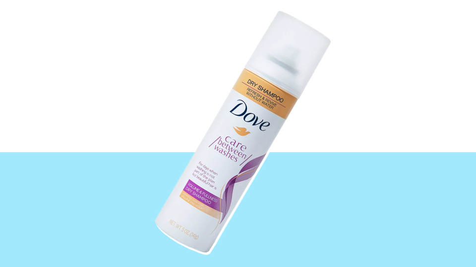Freshen up your hair with Dove's dry shampoo.