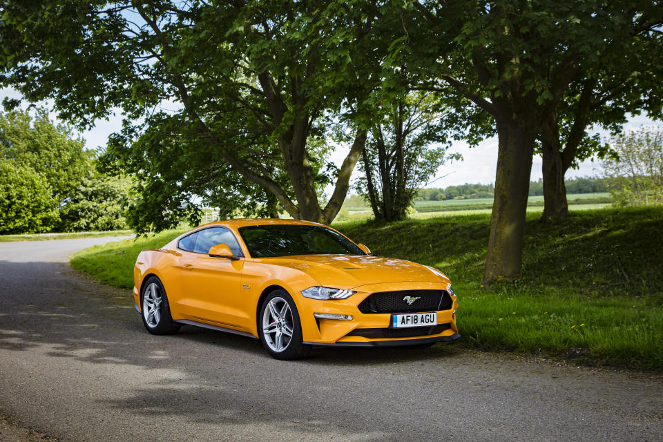 The sixth-generation Mustang was the first to be officially sold in the UK, and in right-hand-drive. (Ford)