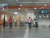 Thick smoke inside Newton MRT station.