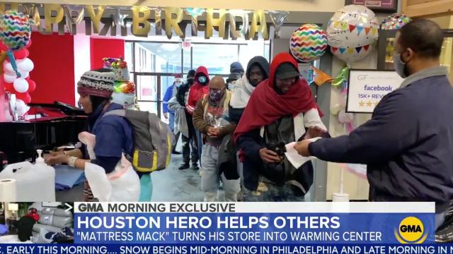 Mattress Mack' opens stores for Houstonians amid dangerous winter storm:  'We're here for them' - ABC News