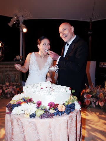 <p>Masato Onada</p> Billy Corgan and Chloe Mendel at their wedding in Highland Park, Michigan on Sept. 16