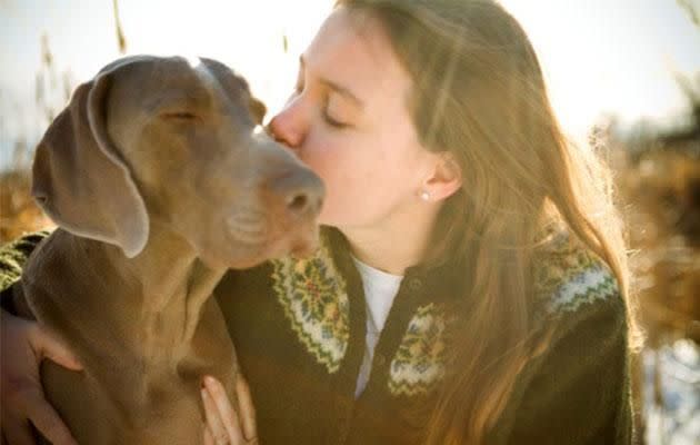 Kissing your dog is perfectly ok. Photo: Getty Images