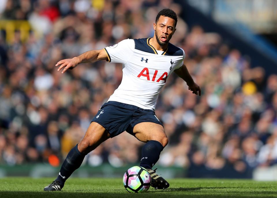 <p>Mousa Dembele on the ball for Spurs </p>