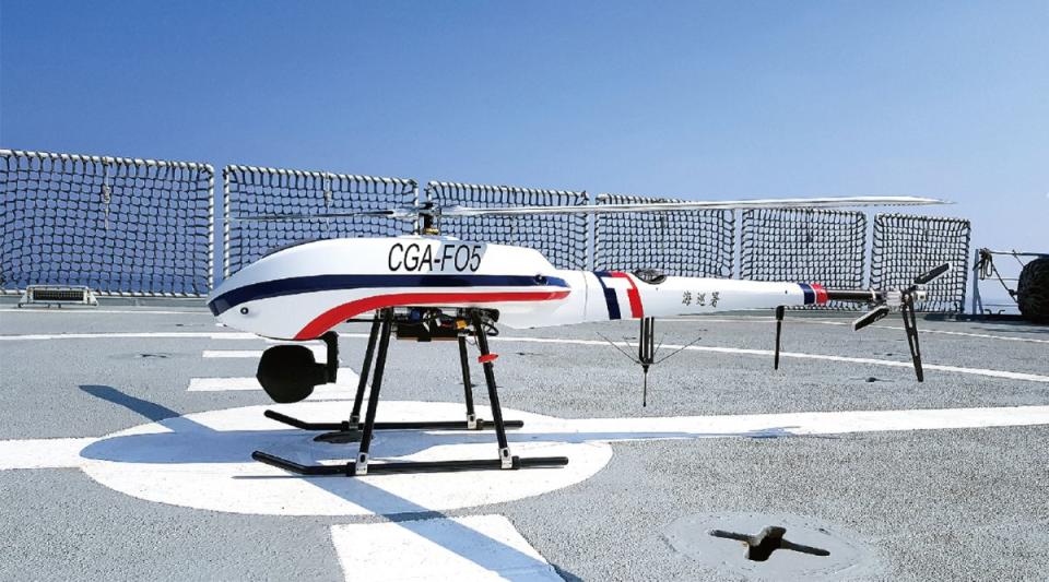 海巡署現有旋翼型無人機。（圖：海巡署提供）