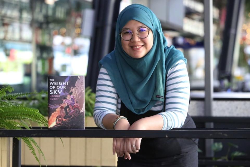 Hanna Alkaf, author of ‘The Weight of Our Sky’, poses for pictures in Kuala Lumpur February 15, 2019. — Picture by Choo Choy May