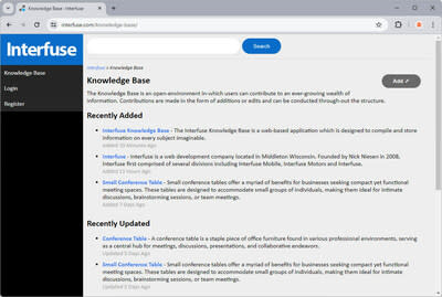 The Interfuse Knowledge Base Application