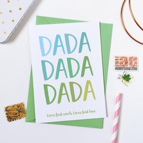 10) First Father's Day Card