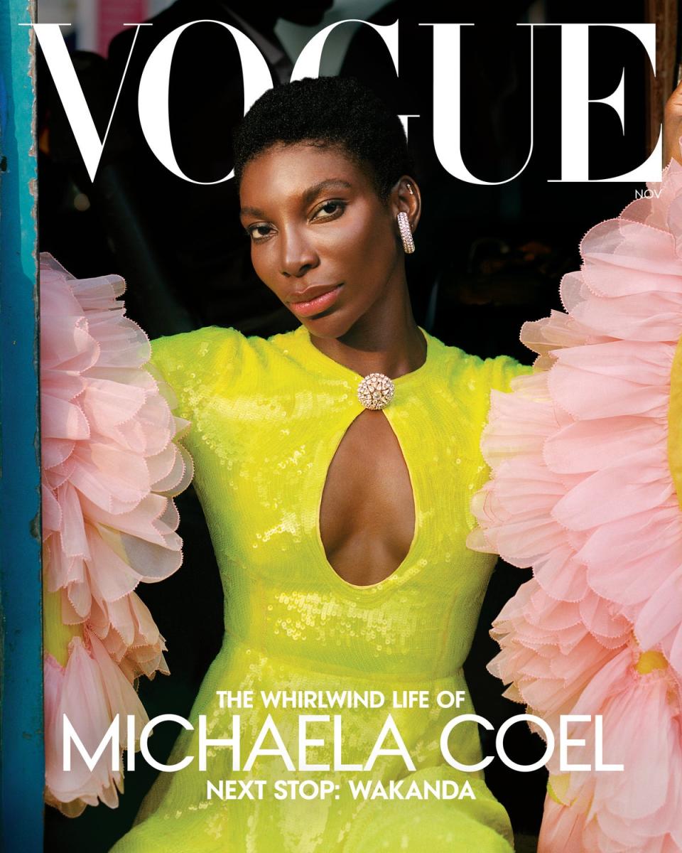 Michaela Coel appears on the front cover of American Vogue (Malick Bodian/Vogue)