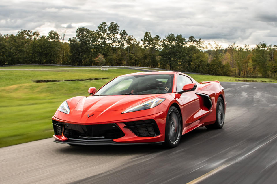 <p>The eighth-generation, mid-engined Corvette was unveiled in July 2019, switching the 'Vette away from a front-engined layout for the first time in the model's history. And it's a great car; we recently compared it to a Porsche 911, and it only <strong>narrowly lost </strong>the encounter.</p>