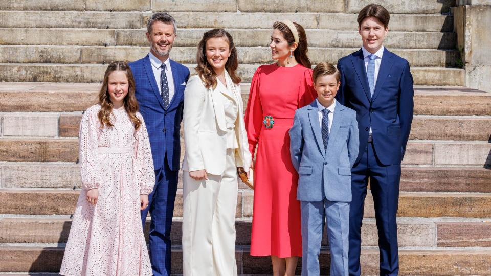 Princess Mary and family gather at the confirmation of Princess Isabella of Denmark