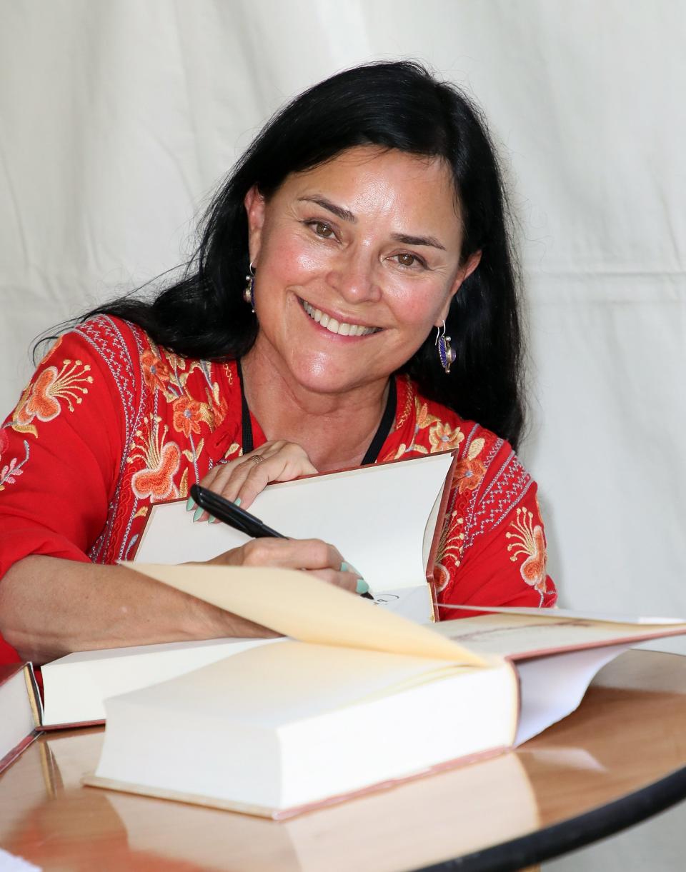 Author Diana Gabaldon attends the 23rd LA Times Festival of Books at USC on April 21, 2018 in Los Angeles, California.
