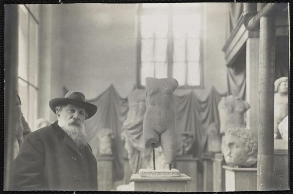 Rodin in his Museum of Antiquities at Meudon on the outskirts of Paris, about 1910. Photo: Albert Harlingue (Musée Rodin)