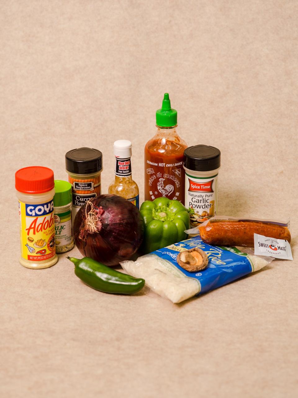 All the ingredients in Johnson’s recipe.