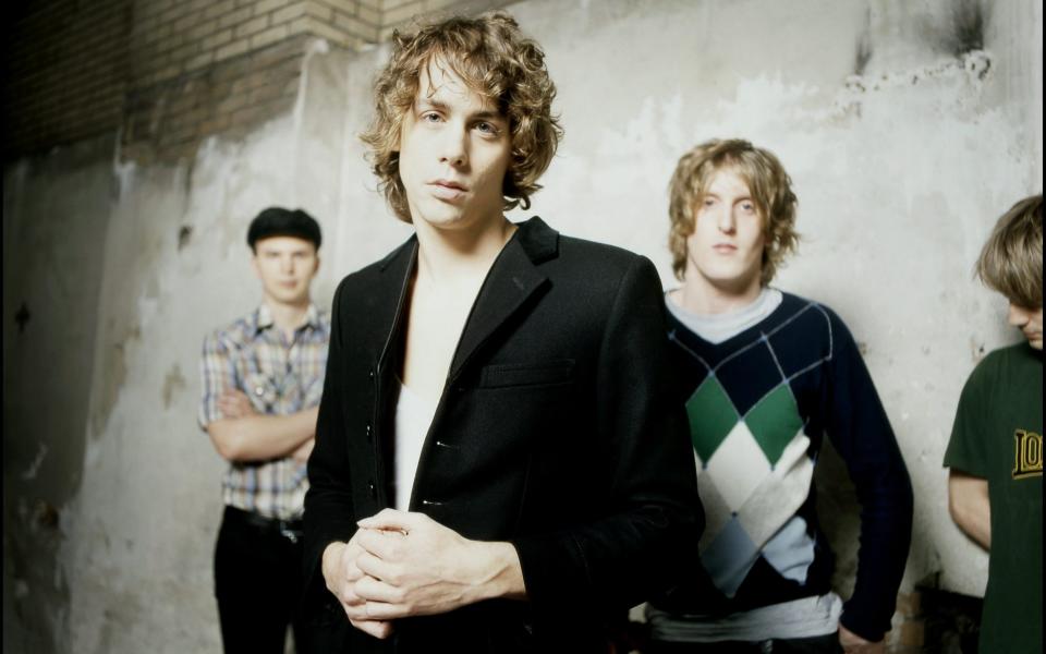 The Borrell-Burrows break-up: Johnny Borrell (front) and Andy Burrows (right) didn't speak for 11 years - Titia Hahne/Redferns