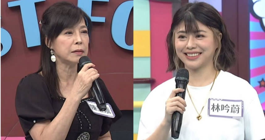 林吟蔚和媽媽阿娥姐一同上節目，談到小時候叛逆讓媽媽很頭痛。（圖／中天綜合台提供）