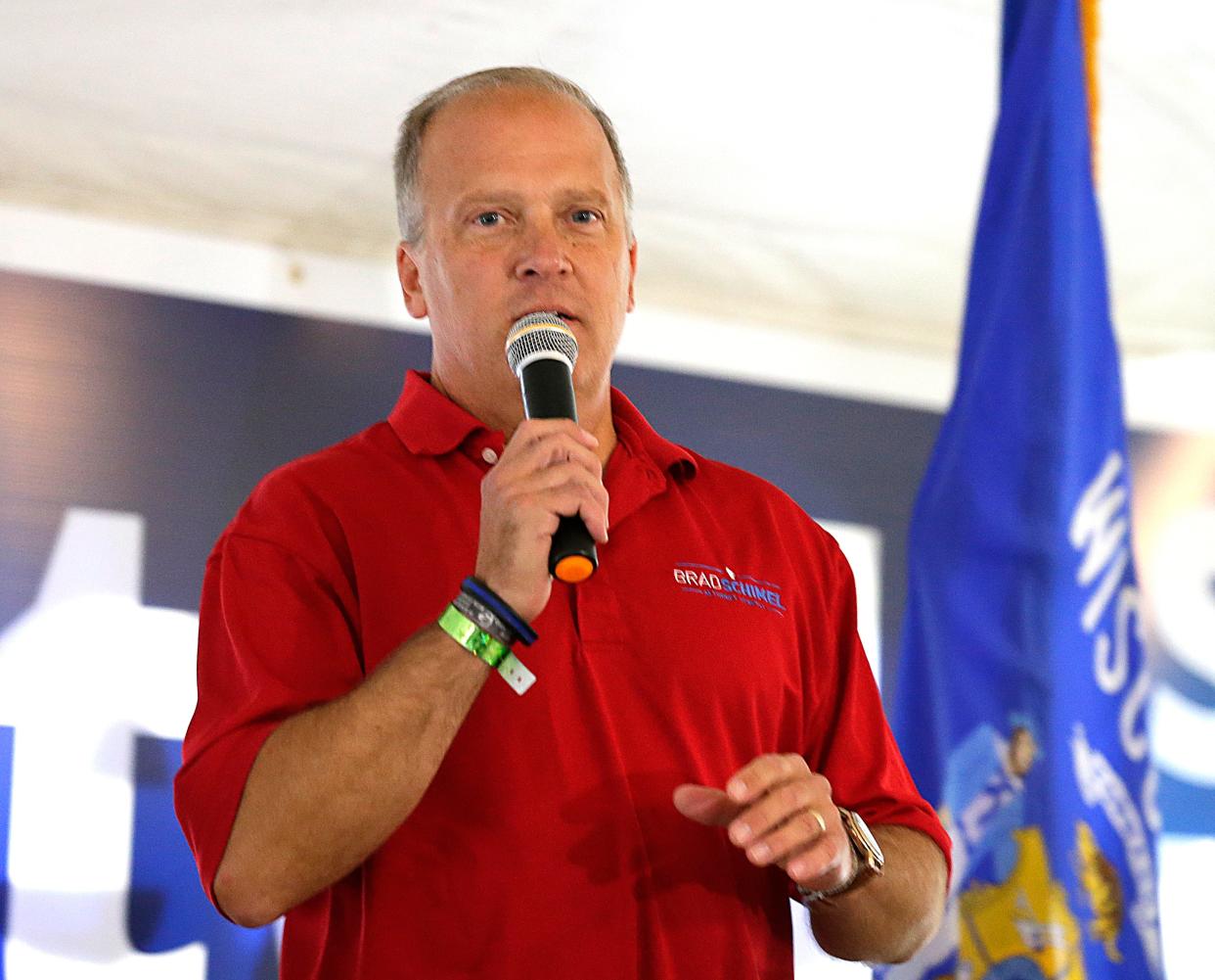 Waukesha County Circuit Judge Brad Schimel, shown here at a campaign event during his tenure as attorney general.