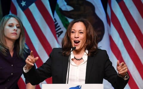 Kamala Harris chose MLK day to announce her bid for the presidency - Credit: AFP