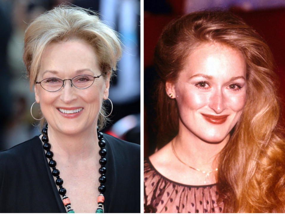 Meryl Streep wird mit jeder Falte schöner und ist der beste Beweis dafür, dass man in Hollywood auch ohne Botox erfolgreich sein kann. Dabei hatte es die dreifache Oscargewinnerin mit den charakteristischen Gesichtszügen zu Beginn ihrer Karriere alles andere als leicht. Mitte der 70er-Jahre wurde sie beim Vorsprechen für die weibliche Hauptrolle im Film „King Kong“ abgelehnt. Die Begründung: Sie sei zu hässlich. (Bilder: Getty Images, Rex Features)