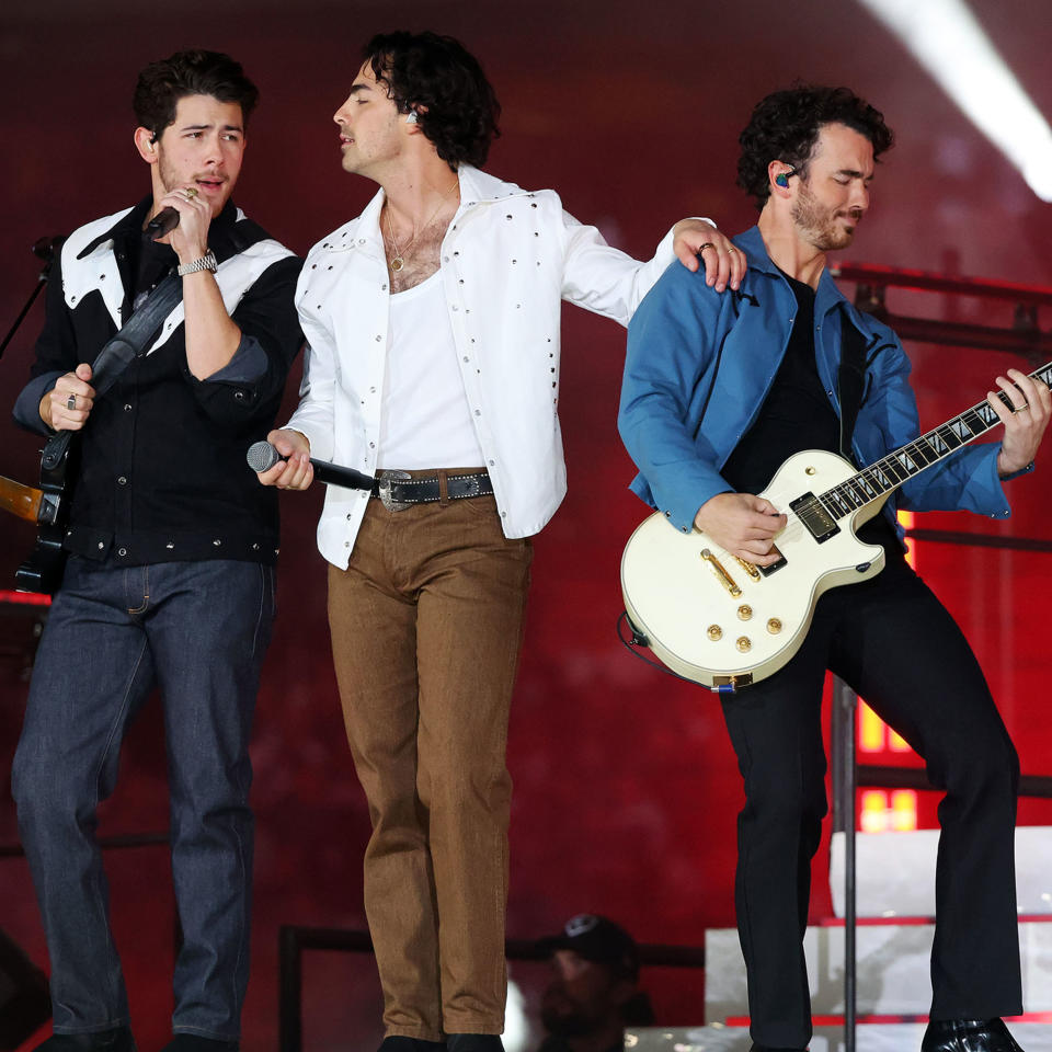 Nick Jonas, Joe Jonas, and Kevin Jonas of the Jonas Brothers (Richard Rodriguez / Getty Images)