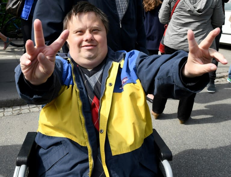 Disabled protesters are demanding a new monthly benefit of 120 euros ($141) in addition to the modest state payments they currently receive