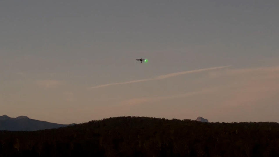 The military-grade drones over Woodenbong, NSW.