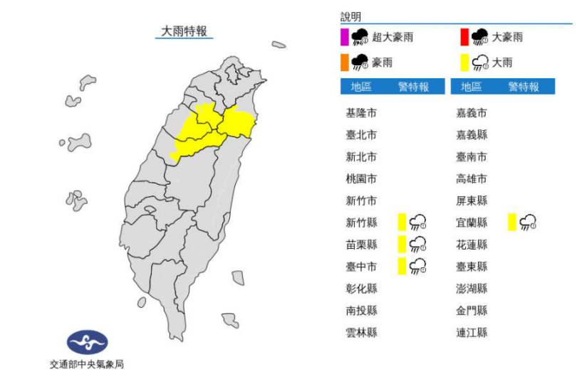 &#x006c23;&#x008c61;&#x005c40;&#x00767c;&#x005e03;&#x005927;&#x0096e8;&#x007279;&#x005831;&#x003002;&#x00ff08;&#x005716;&#x00ff0f;&#x004e2d;&#x00592e;&#x006c23;&#x008c61;&#x005c40;&#x00ff09;