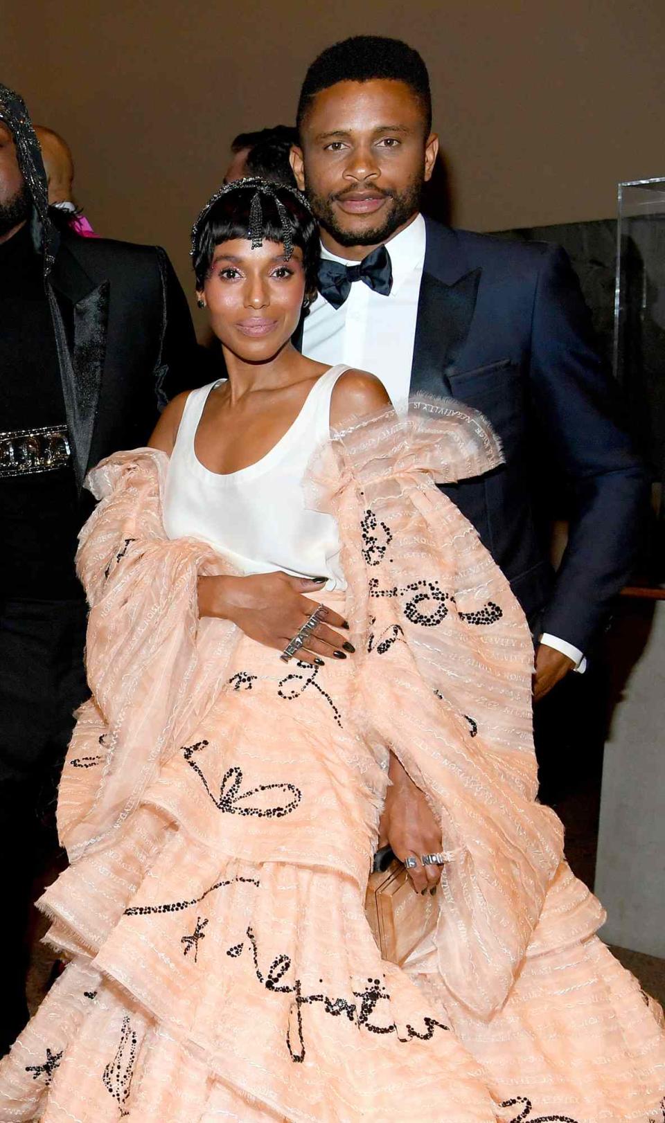 Kerry Washington and Nnamdi Asomugha attend The 2019 Met Gala Celebrating Camp: Notes on Fashion at Metropolitan Museum of Art on May 06, 2019 in New York City