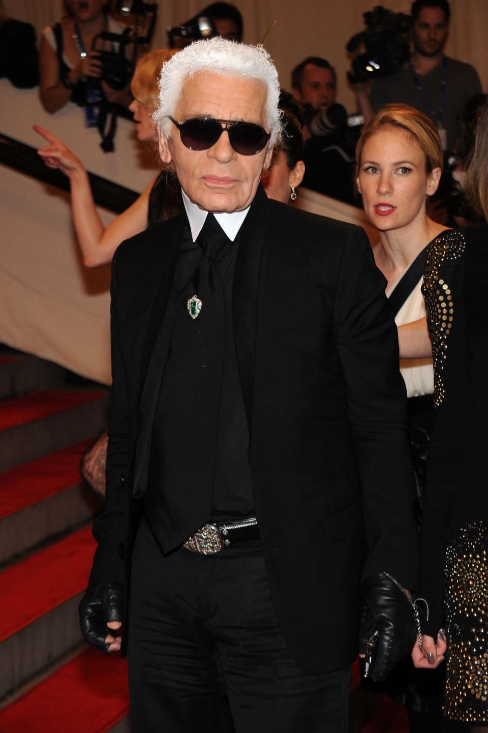 Lagerfeld also attended the 2010 Met Gala (Getty Images)